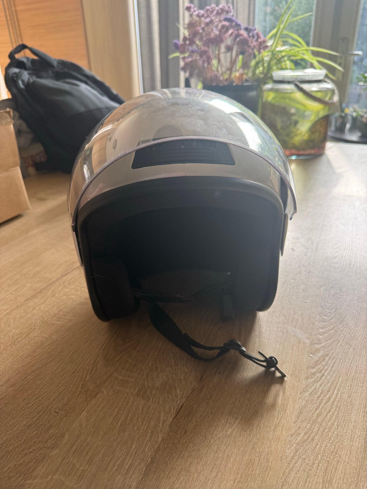 Scooter helm maat M - DEMM Touring, Fietsen en Brommers, Ophalen of Verzenden, Gebruikt, Medium