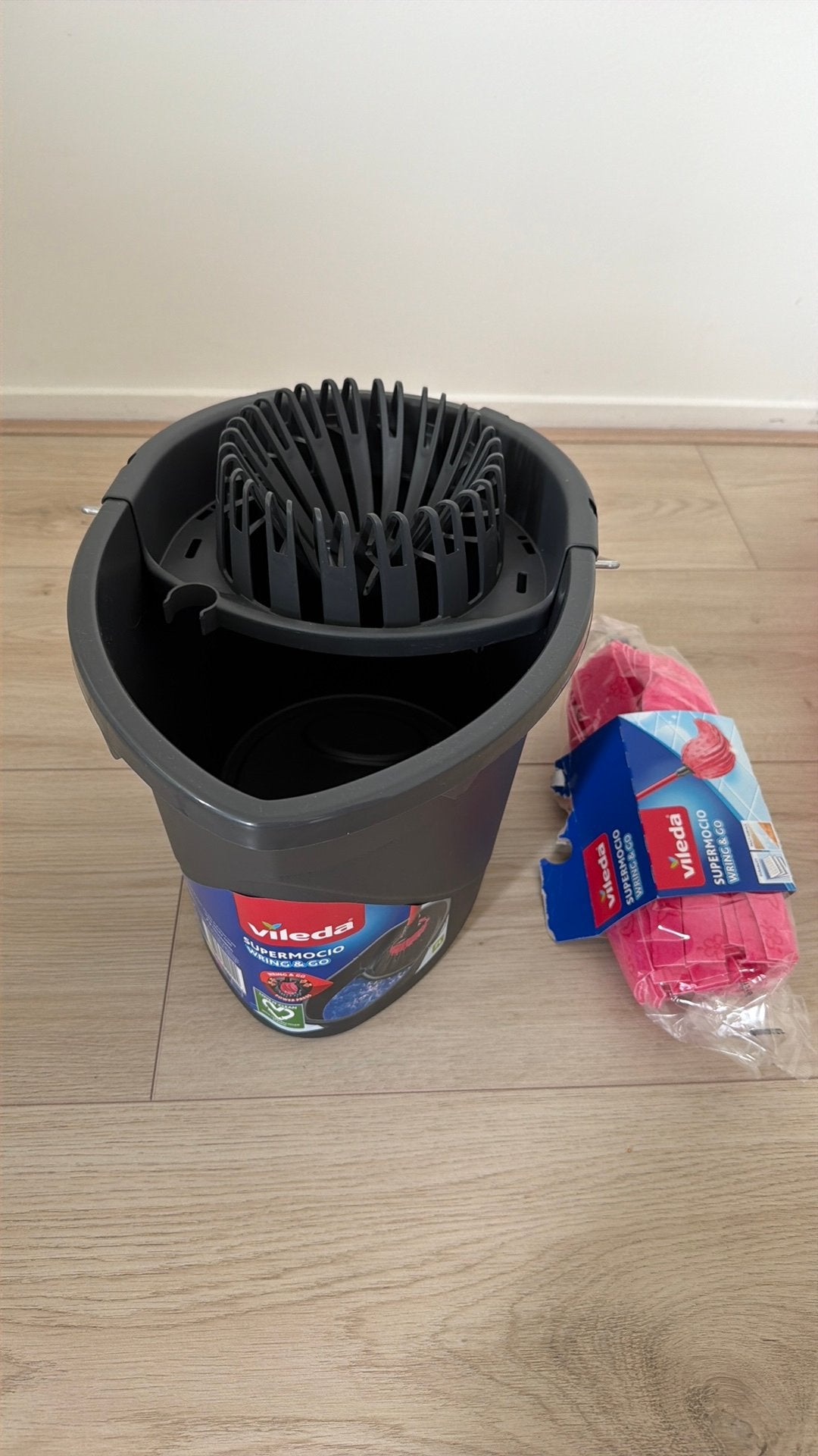 Vileda mopbak en mop, Huis en Inrichting, Ophalen, Zo goed als nieuw, Kunststof