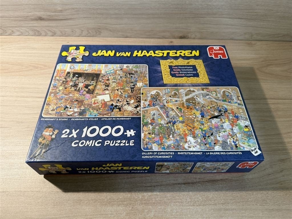 Jan van Haasteren - rembrand studio - gallery - 2in1 - s6304, Hobby en Vrije tijd, Denksport en Puzzels, Verzenden, 500 t/m 1500 stukjes