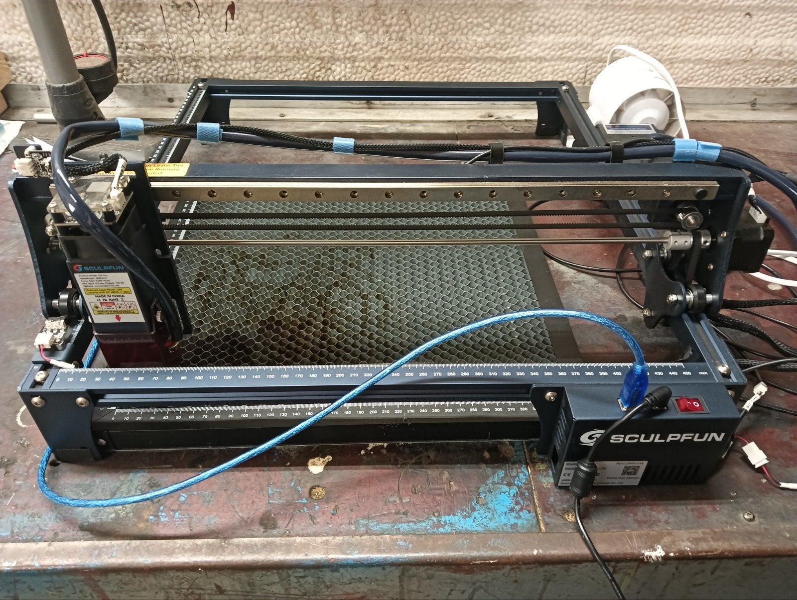 Sculpfun S30 pro 10w met hong graad blad, Ophalen, Zo goed als nieuw