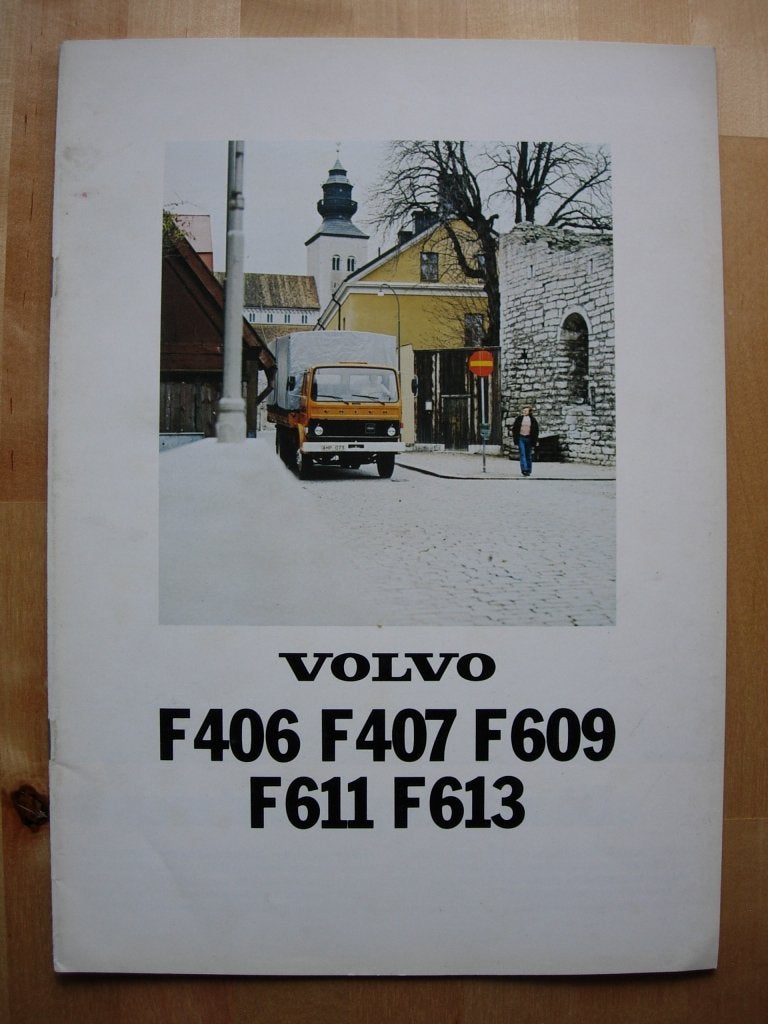 Volvo F406 F407 F609 F611 F613 Brochure 1976 – NL - F4 F6, Volvo, Zo goed als nieuw, Volvo, Ophalen of Verzenden