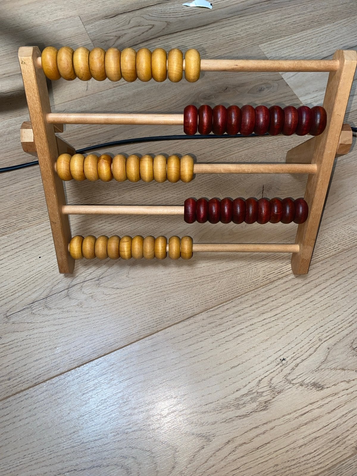 Houten Telraam / Abacus - Educatief Speelgoed voor Kinderen, Kinderen en Baby's, Speelgoed | Educatief en Creatief, Ophalen, Zo goed als nieuw