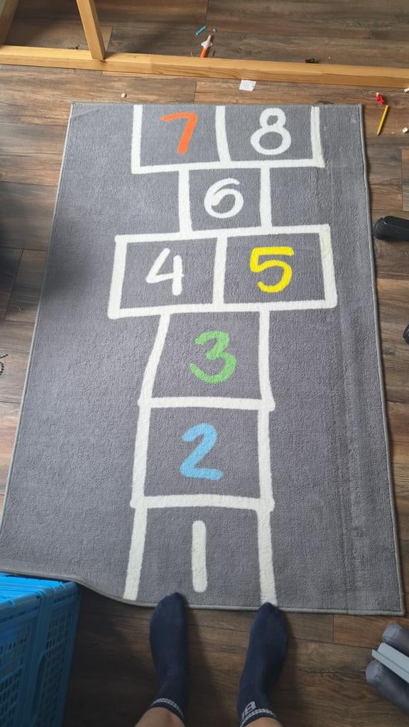 Mooi speelkleed hinkelbaan, Ophalen, Gebruikt