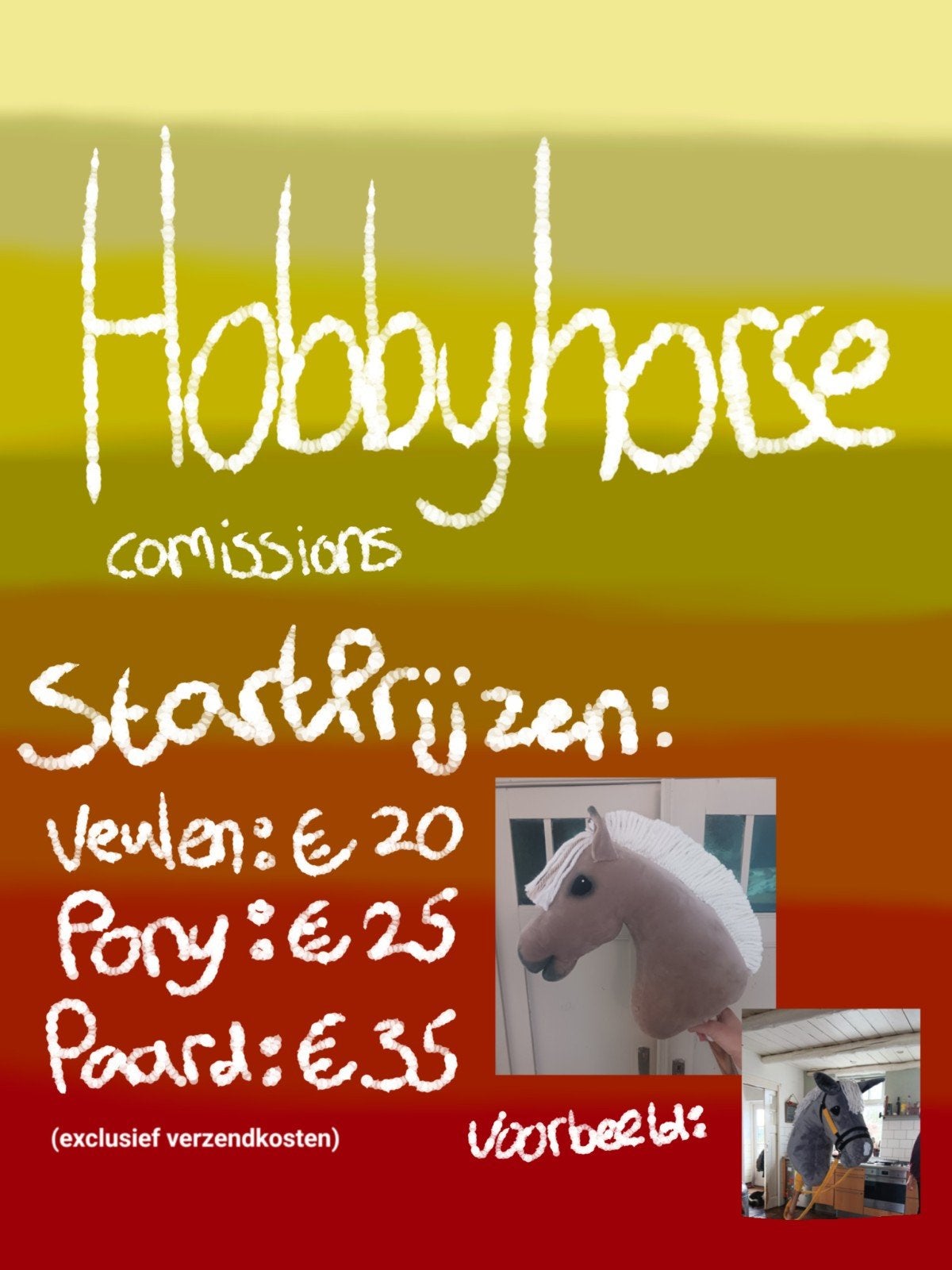 Hobbyhorse comission! (Op aanvraag), Verzenden, Nieuw