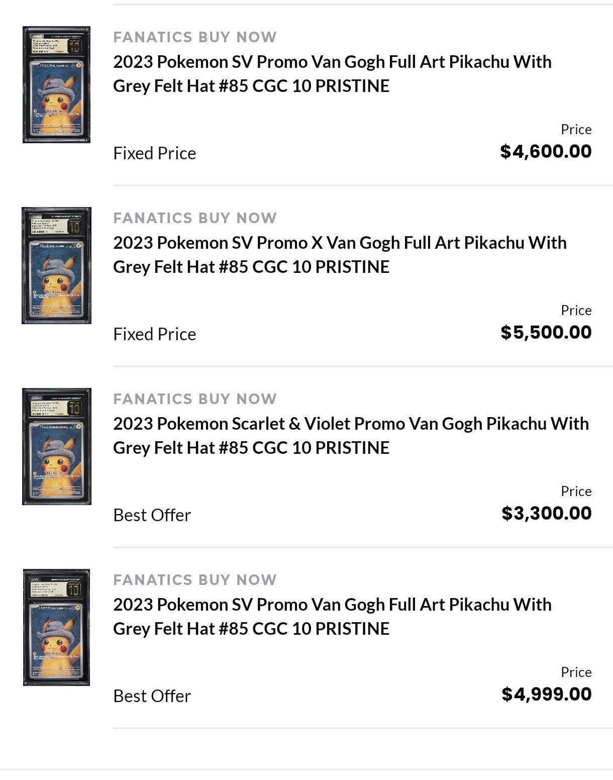 Verschillende pokemon Slabs psa 10 Pristine 10 cgc Gg 10, Ophalen, Nieuw