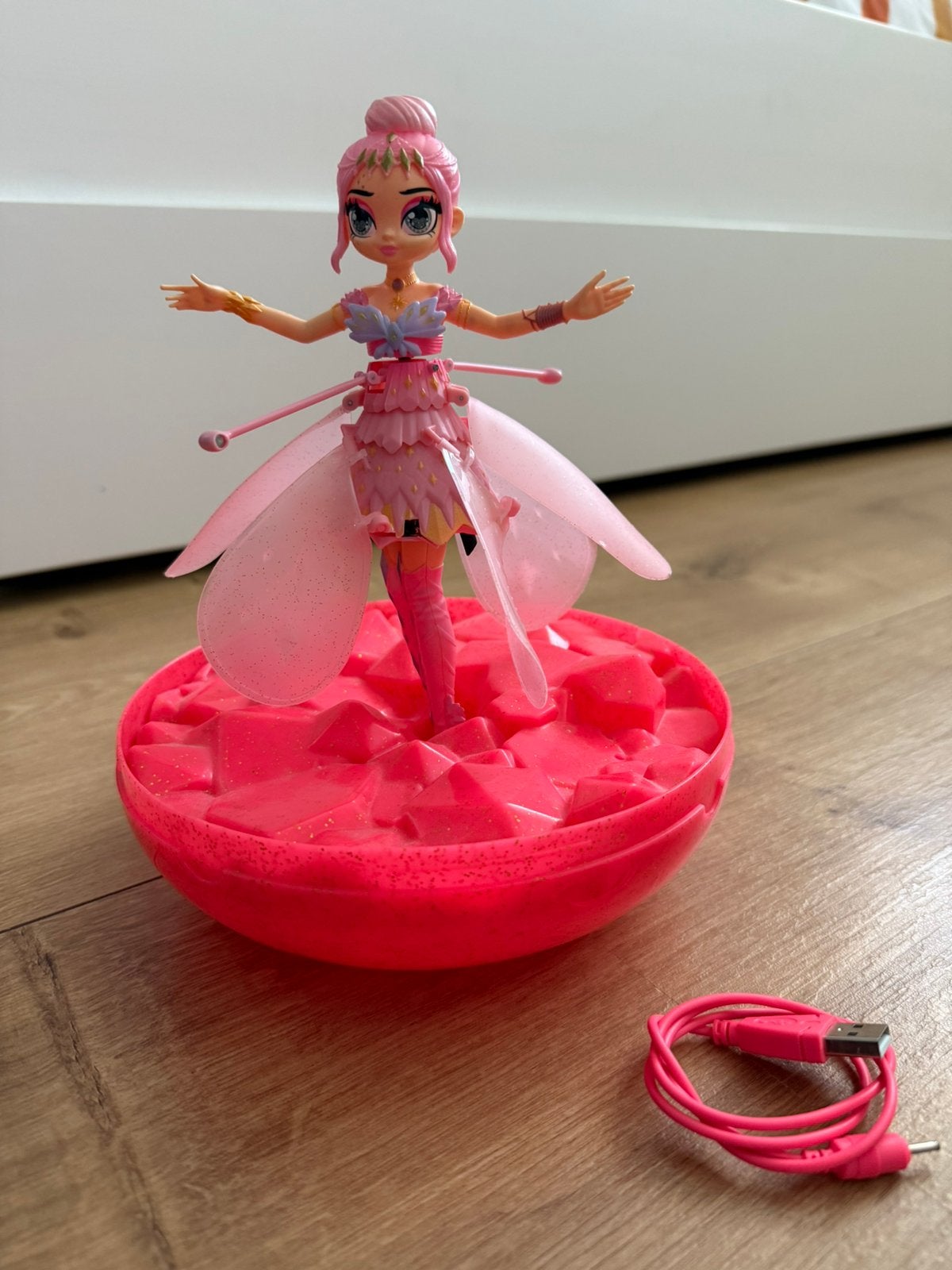 Hatchimals Pixies Crystal Flyers - vliegende pop, Ophalen of Verzenden, Zo goed als nieuw, Overige typen