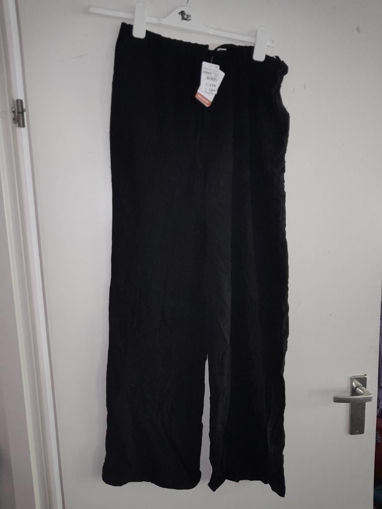 Nieuw zeeman linnen pantalon maat 40, Maat 38/40 (M), Zeeman, Zwart, Nieuw