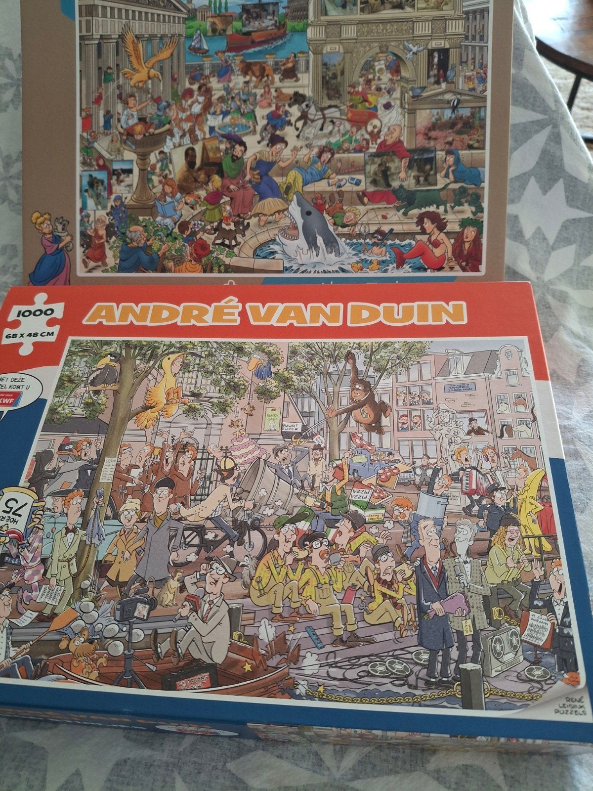 andre van duin en callery edition    pauzes       kompleet, Ophalen, Minder dan 500 stukjes, Zo goed als nieuw
