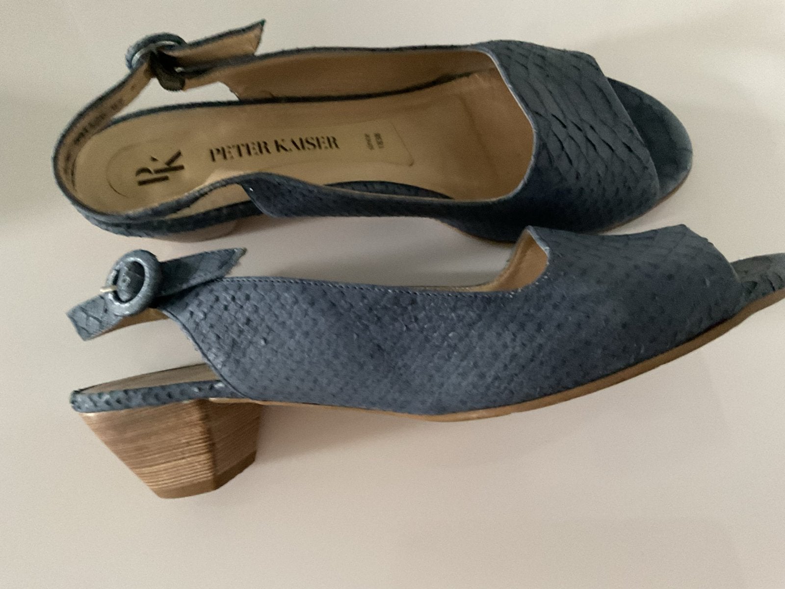 Peter Kaiser Leren Schoenen Maat 40, Kleding | Dames, Schoenen, Ophalen, Gedragen, Blauw, Sandalen of Muiltjes