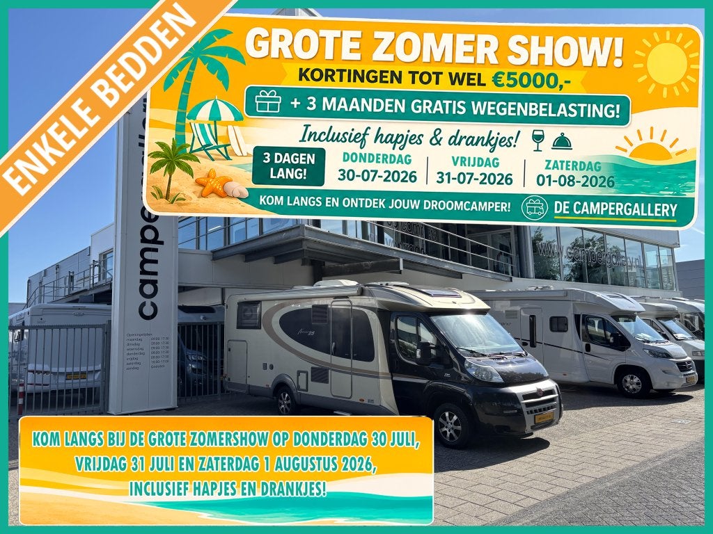 Bürstner Nexxo Moonlight 728 ENKELE BEDDEN DAKAIRCO, Caravans en Kamperen, Campers, Bedrijf, Tot en met 3, Bürstner, Overige merken