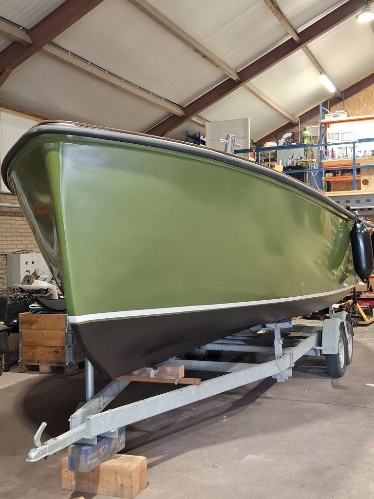 prachtige grote reddingsloep, Watersport en Boten, Binnenboordmotor, Diesel, Zo goed als nieuw, 8 m