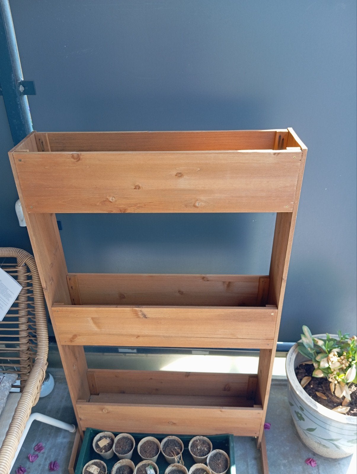Plantenrek, Tuin en Terras, Bloembakken en Plantenbakken, Ophalen, Gebruikt, Hout