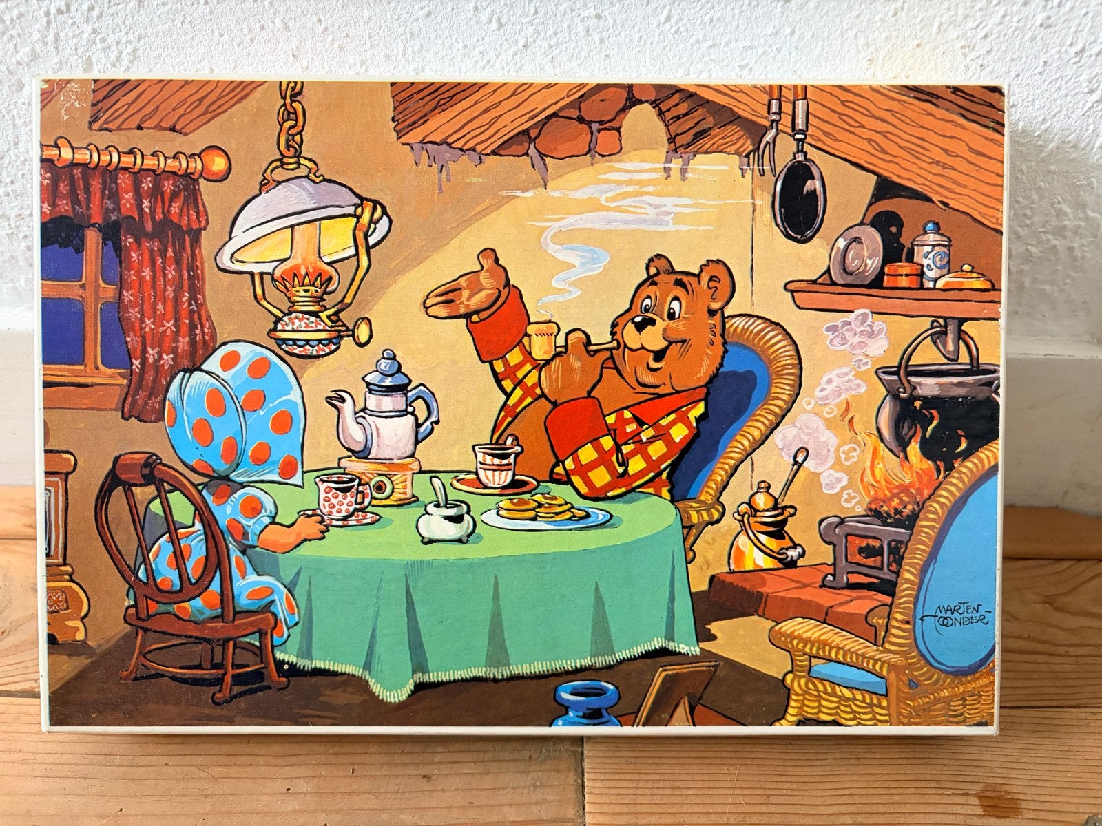 Vintage O.B. Bommel Legpuzzel - 70 Stukjes, Ophalen of Verzenden, Minder dan 500 stukjes, Gebruikt, Legpuzzel