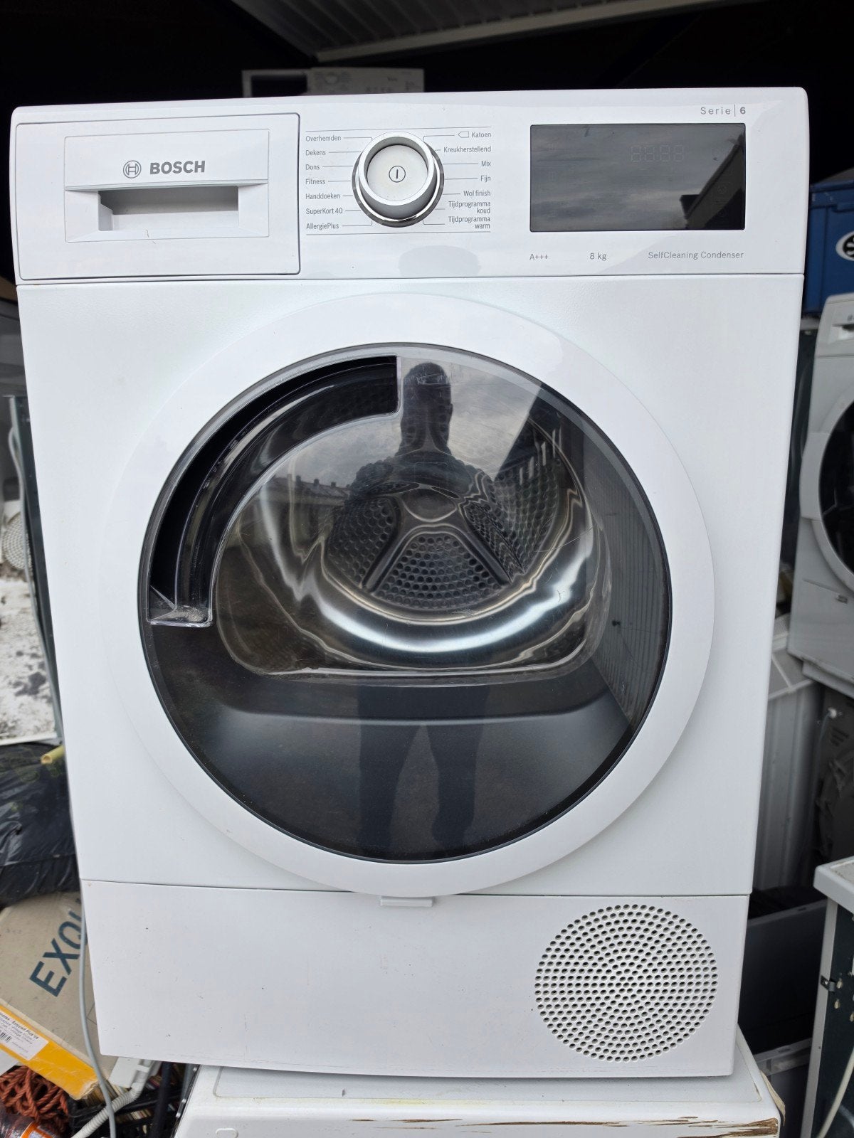 Bosch Serie 6 SelfCleaning warmtepompdroger 8 kg A+++, 8 tot 10 kg, Ophalen of Verzenden, Zo goed als nieuw, 85 tot 90 cm