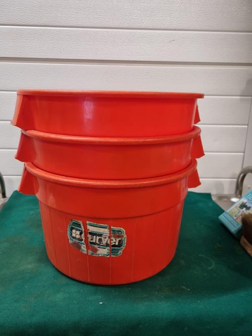 wasbakken vintage curver oranje, Verzamelen, Retro, Ophalen of Verzenden