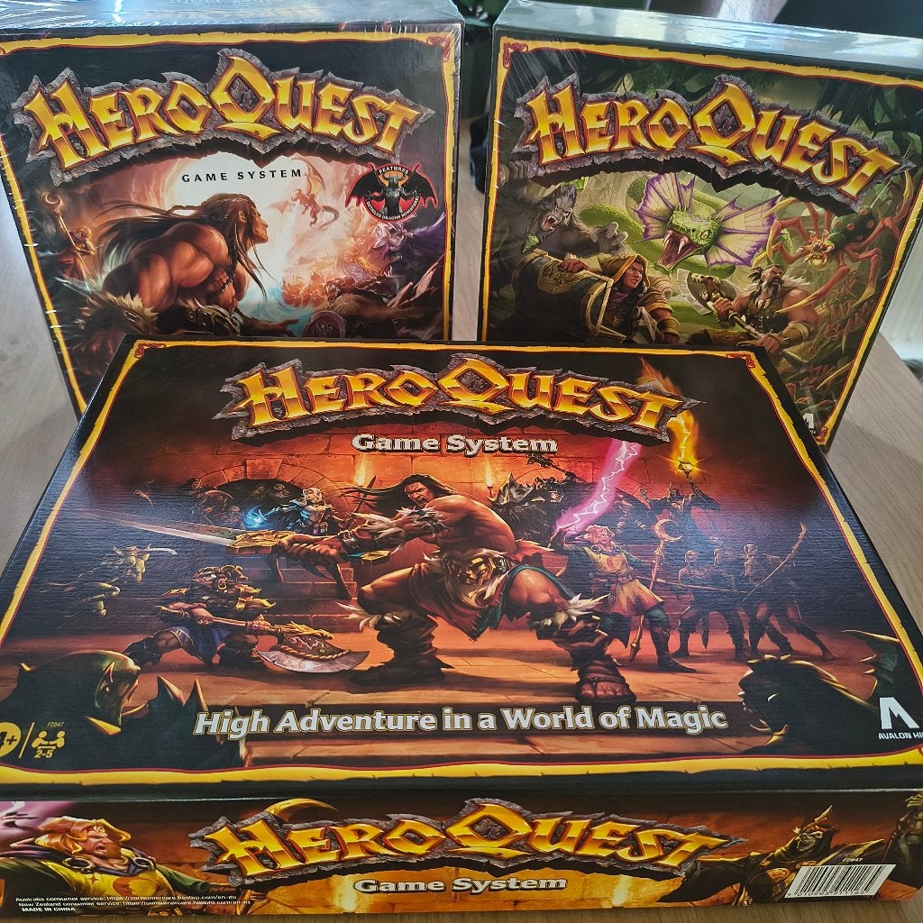 Heroquest basisspel plus extras, Een of twee spelers, Ophalen of Verzenden, Nieuw