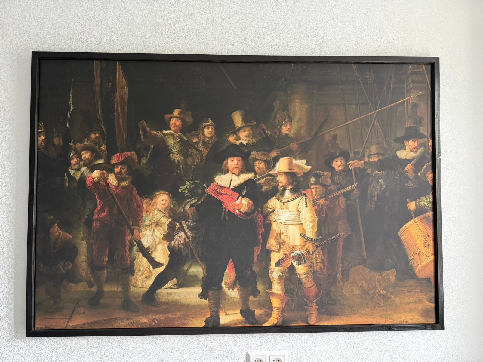Schilderij De Nachtwacht inclusief lijst, Ophalen