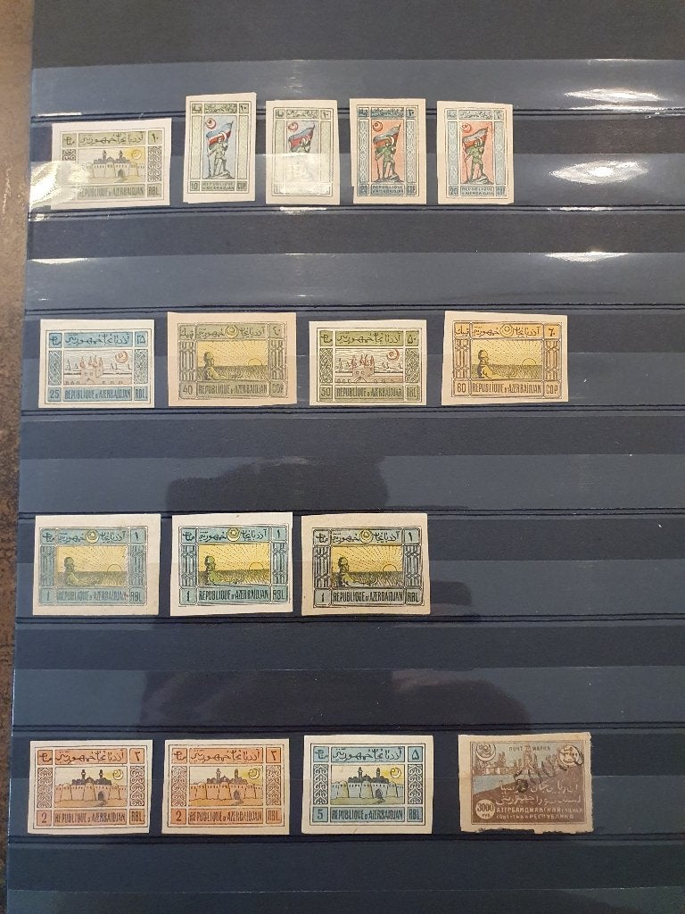 postzegels Azerbeidzjan, Ophalen of Verzenden, Buitenland