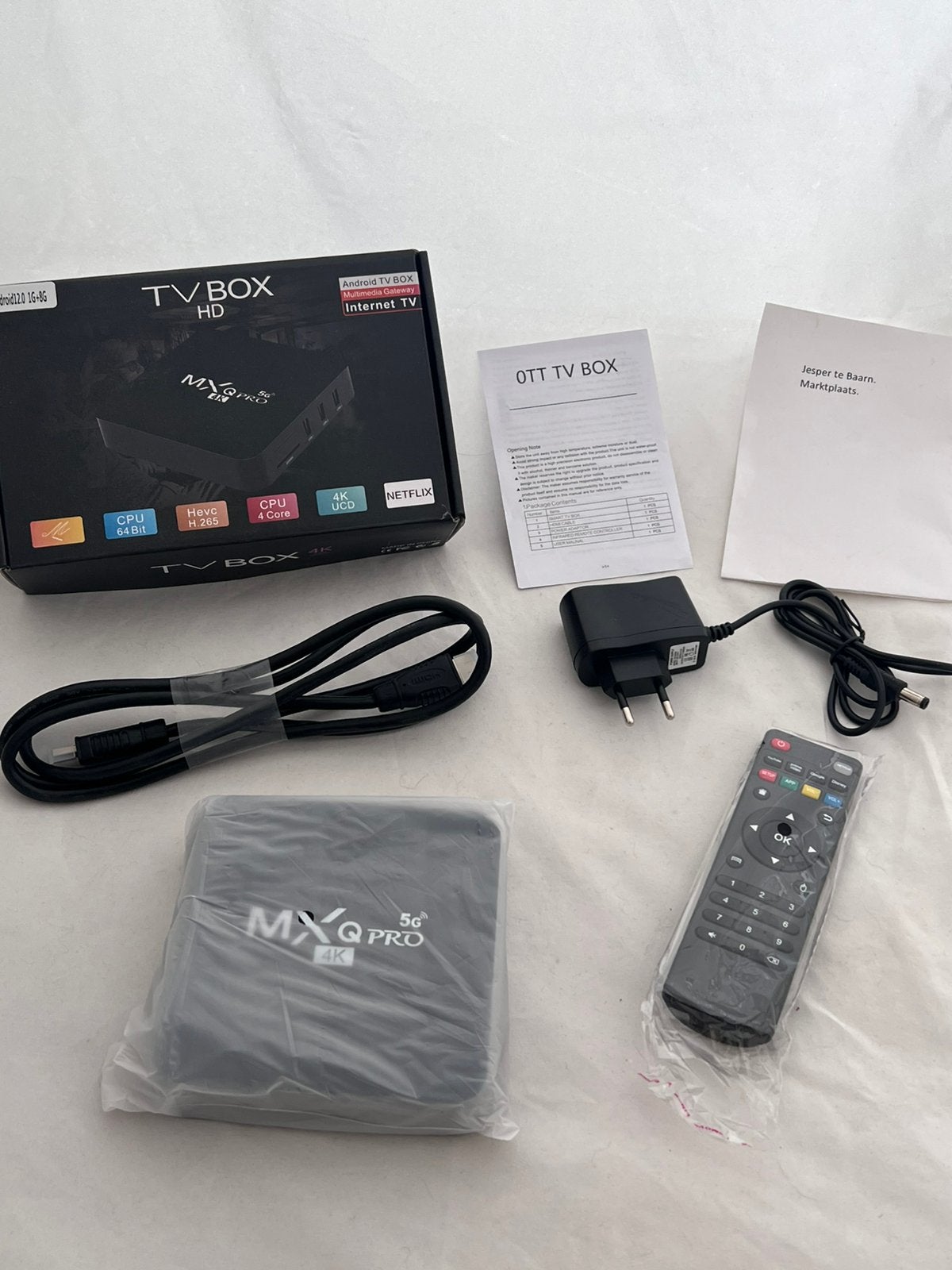 Mxq pro mediaspeler wifi smart tv *NIEUW*, Ophalen of Verzenden, Nieuw, HDMI, Minder dan 500 GB