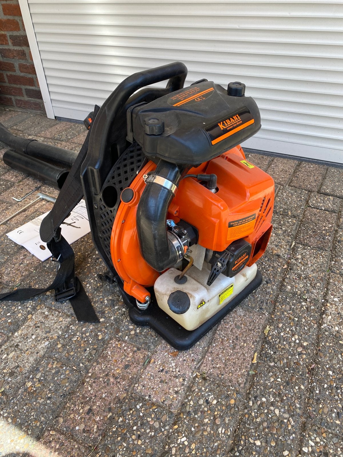 Benzine bladblazer, Tuin en Terras, Bladblazers, Ophalen, Zo goed als nieuw, Benzine