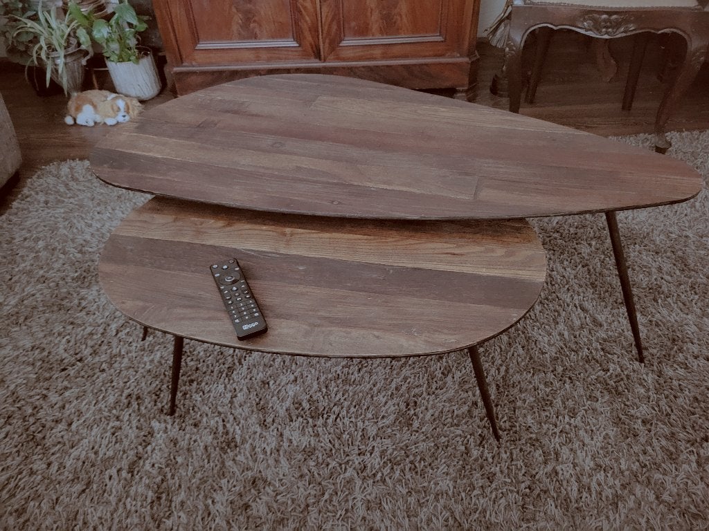 Riviera Maison set salontafels, Ophalen, 100 tot 150 cm, 50 tot 100 cm, Zo goed als nieuw