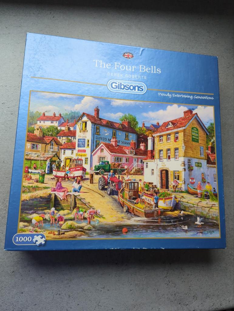 Gibsons Legpuzzel 'The Four Bells' 1000 stukjes, Ophalen of Verzenden, 500 t/m 1500 stukjes, Gebruikt, Legpuzzel