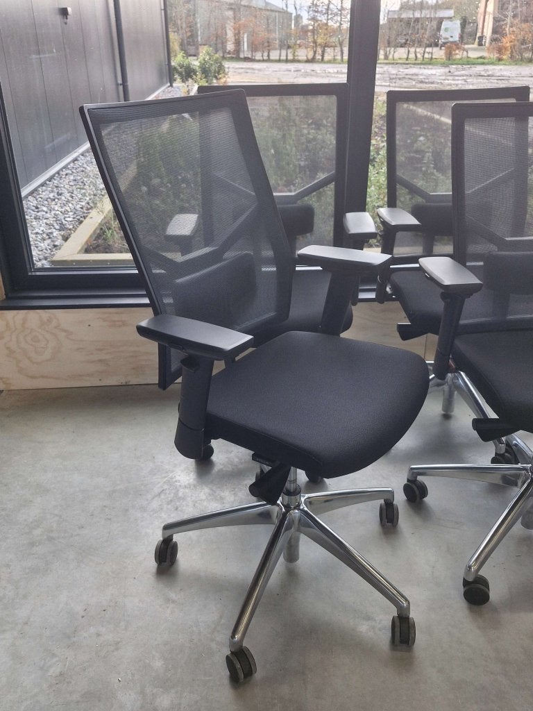 Erron Ergo Premium bureaustoelen ( EN1335 norm ), VST, Zwart, Ophalen of Verzenden, Zo goed als nieuw