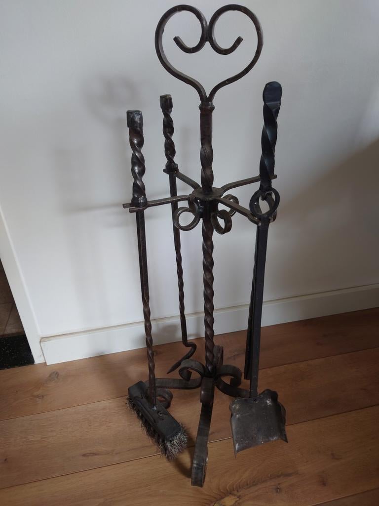 Grote Complete luxe degelijke kachel bestek set, nette staat, Ophalen, Zo goed als nieuw