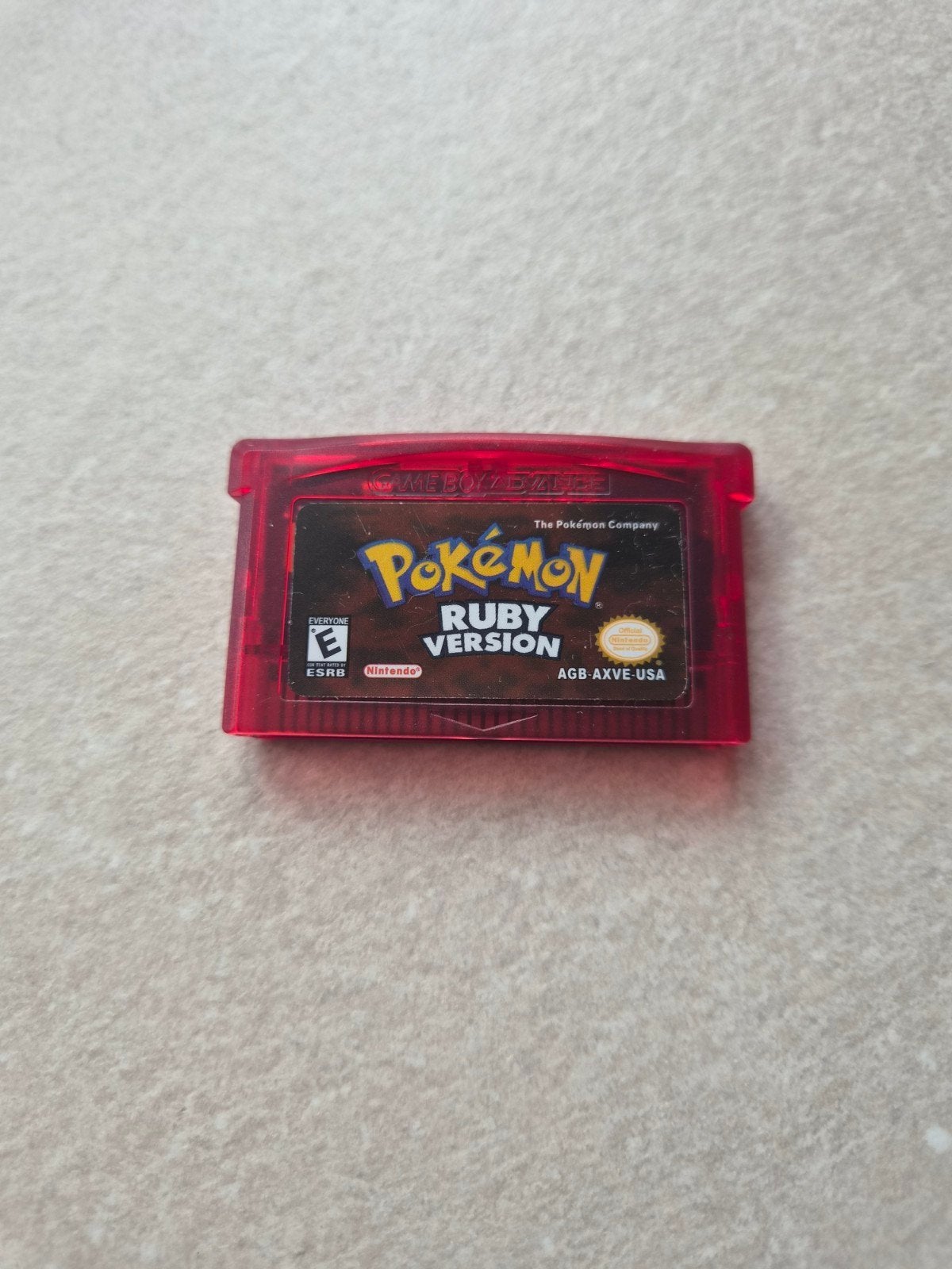 Gameboy Advance - Pokémon Ruby, Spelcomputers en Games, Games | Nintendo Game Boy, Gebruikt, 1 speler, Ophalen of Verzenden, Role Playing Game (Rpg)