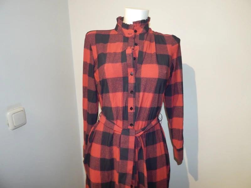 Studio Anneloes door knoop jurk ruiten blok print travel sto, Kleding | Dames, Studio Anneloes, Verzenden, Zo goed als nieuw, Maat 36 (S)