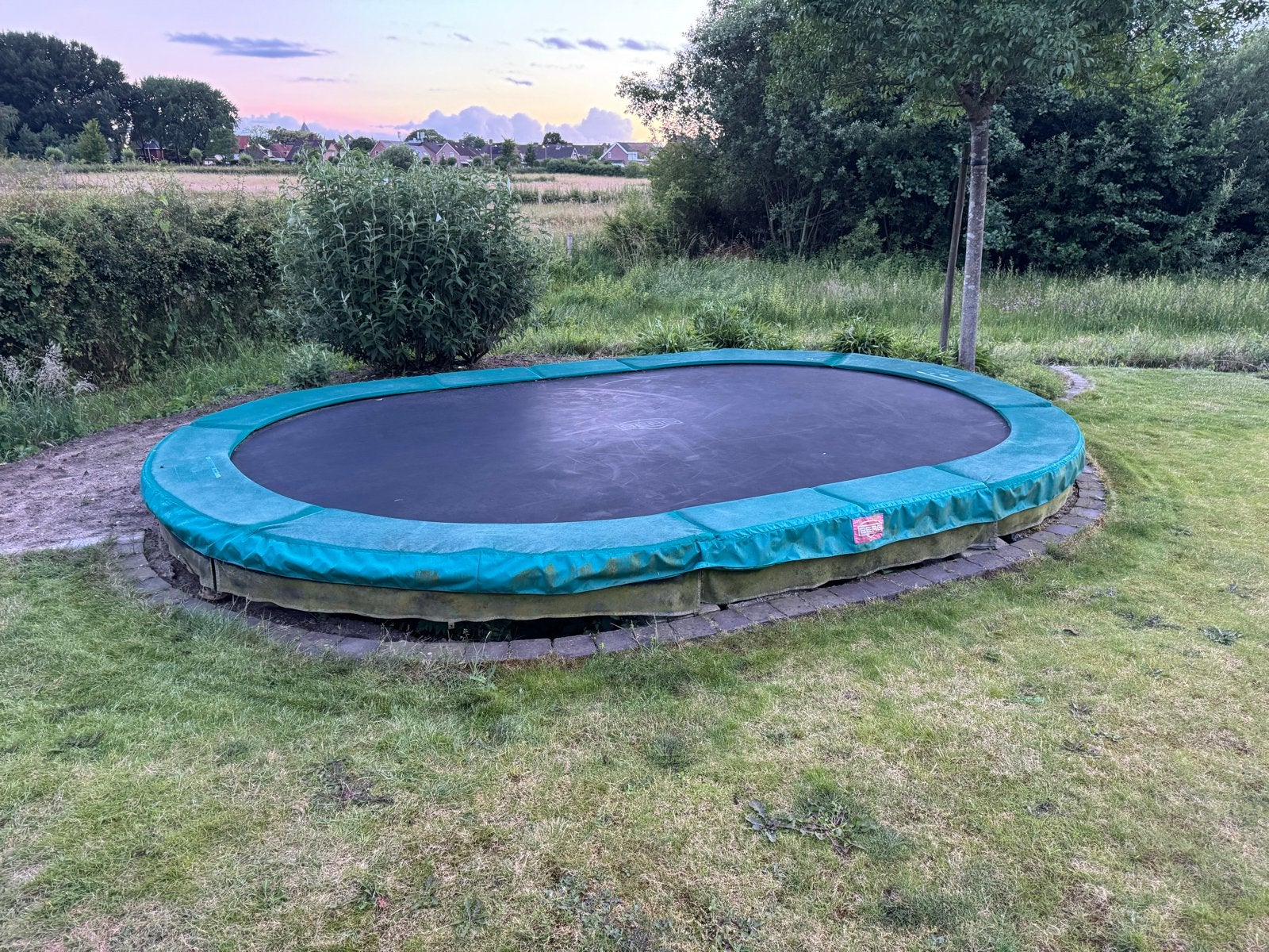 BERG InGround Grand Champion Trampoline 470x310 cm, Ophalen of Verzenden, Gebruikt