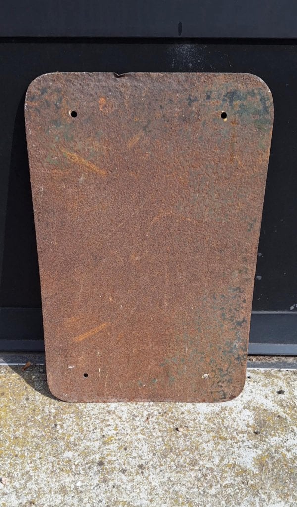 Oud emaille bord, School / Ecole, stoere decoratie😎, Ophalen of Verzenden