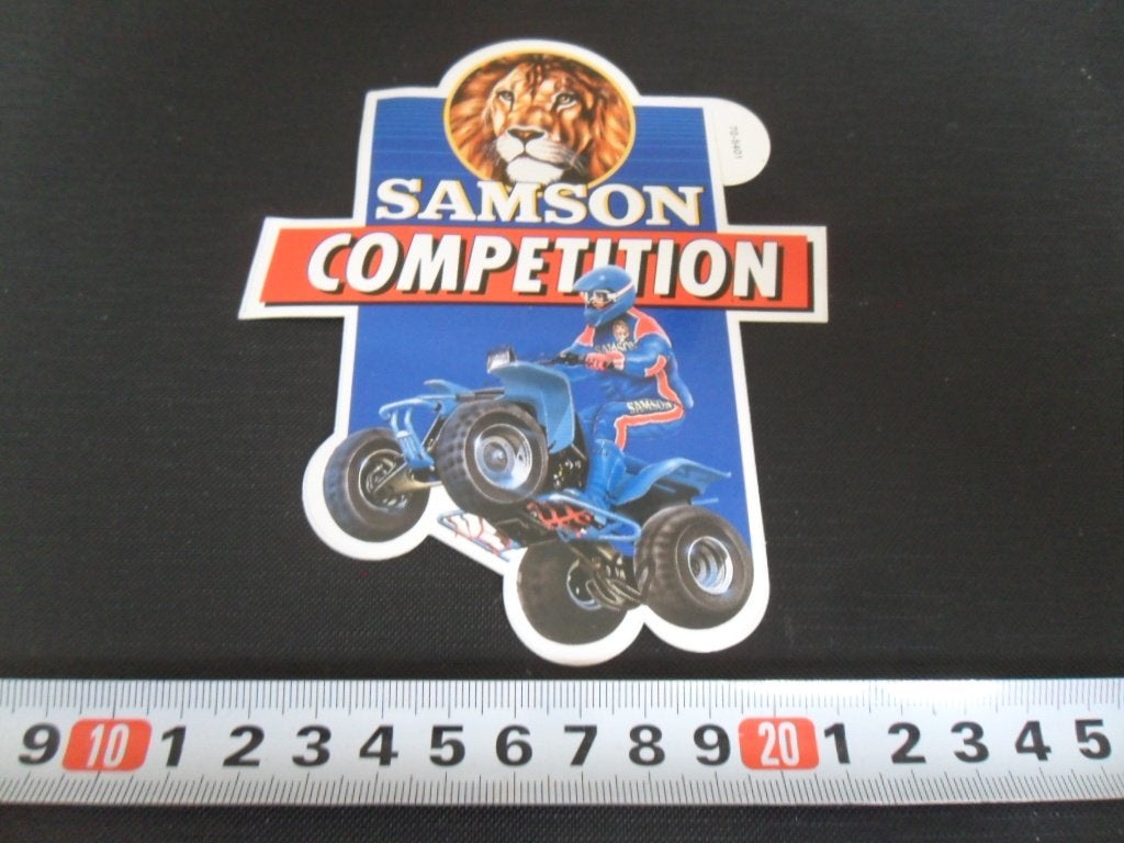 sticker SAMSON competition tabak shag - quad motor, Verzamelen, Ophalen, Zo goed als nieuw