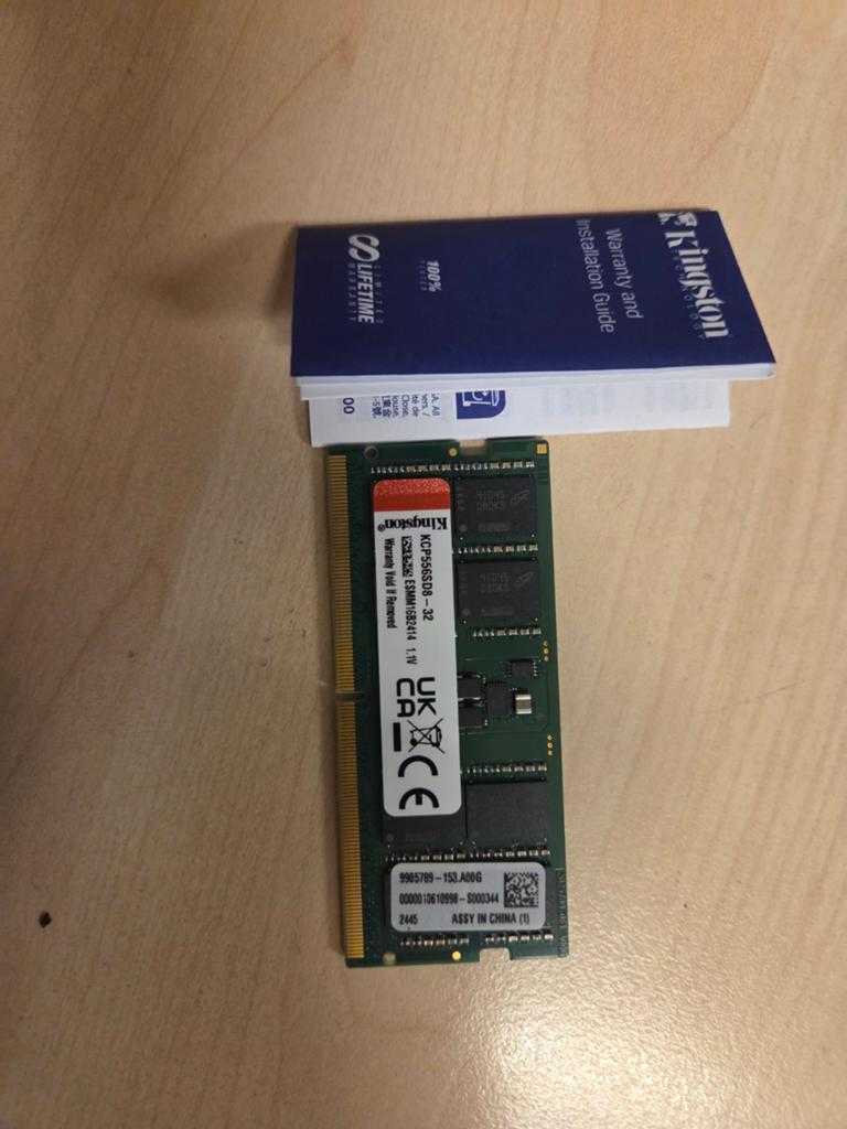 2x32GB (64GB) 5600MTS DDR5 Laptop RAM, Computers en Software, RAM geheugen, Nieuw, Ophalen of Verzenden, DDR5, 64 GB