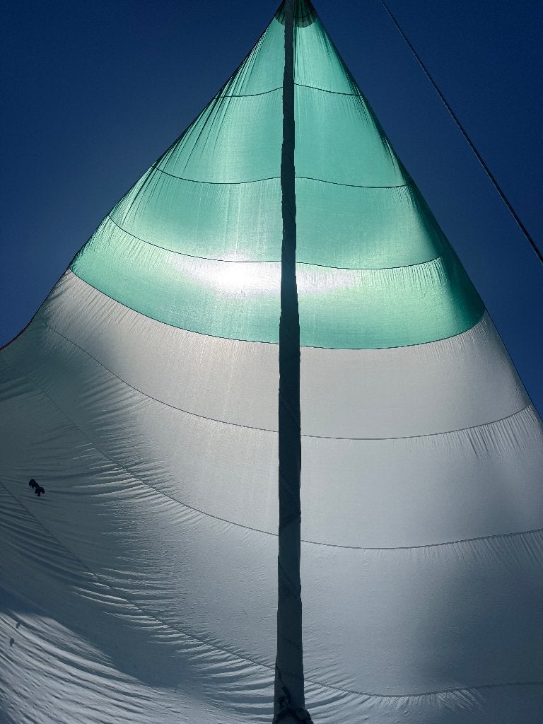 Symmetrische spinnaker ca 15 m2, Watersport en Boten, Zeilen en Zeiltoebehoren, 6 meter of meer, Gebruikt, Spinnaker, 15 tot 30 m²