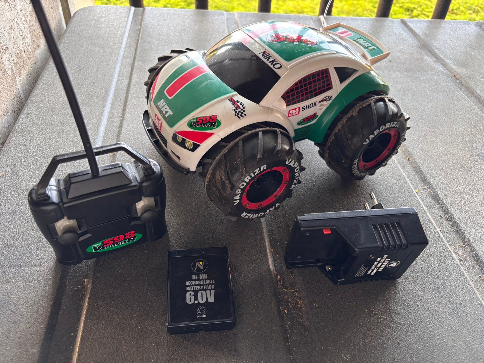 Nikko Vaporizer 598 RC Auto met AB, Accu en Lader, Ophalen of Verzenden, Zo goed als nieuw, Overige schalen, Auto offroad