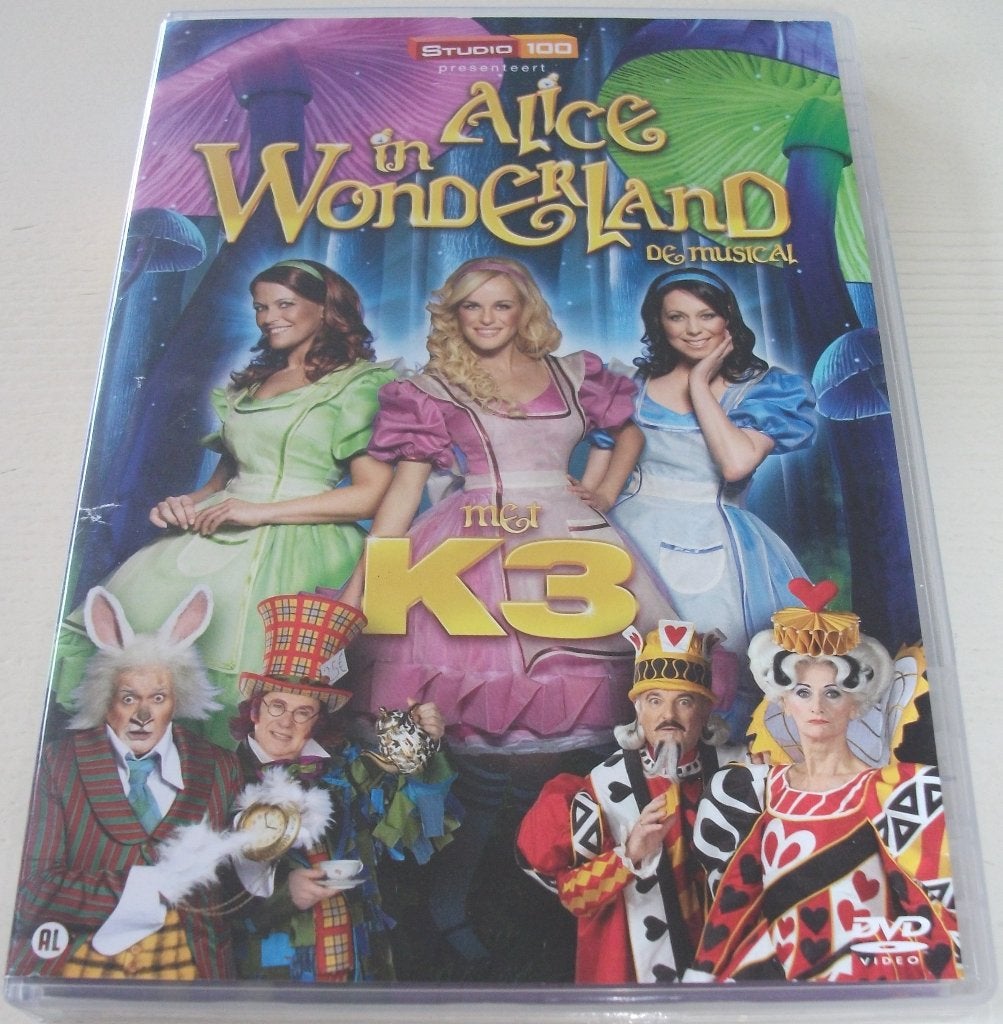 Dvd *** K3 *** De Musical Alice in Wonderland, Cd's en Dvd's, Show, Alle leeftijden, Zo goed als nieuw, Familie