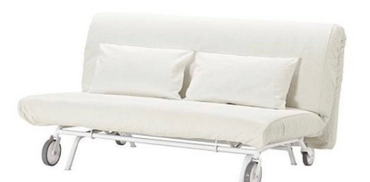 IKEA slaapbank PS wit, Ophalen, Wit, Tweepersoons, 140 cm