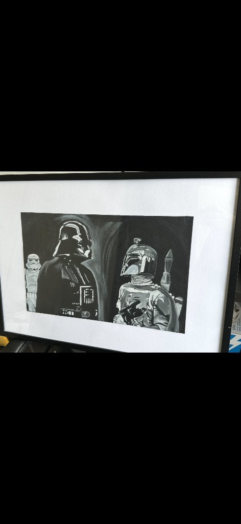 Star Wars tekening, Ophalen, Actiefiguurtje