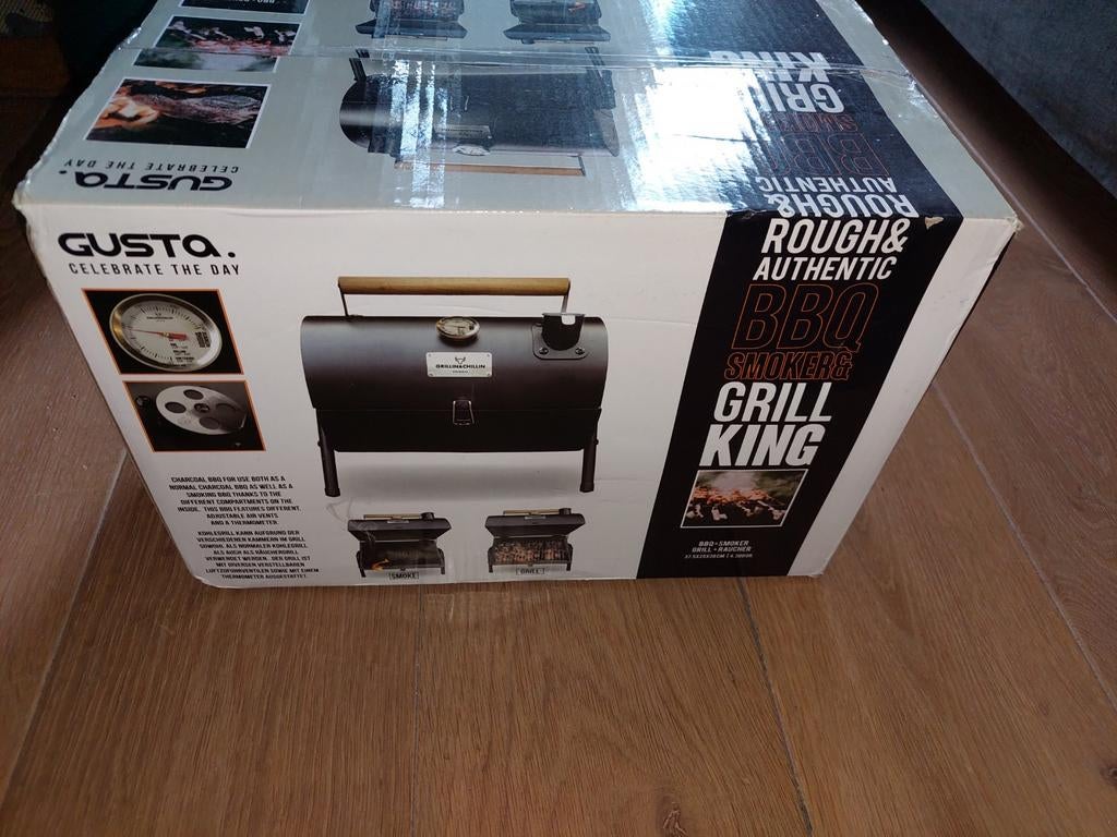 Gusta BBQ Smoker & Grill King - Nieuw in doos!, Ophalen of Verzenden, Nieuw, Gusta