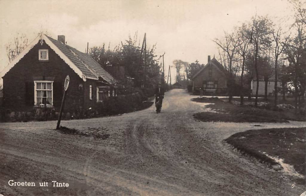 Groeten uit Tinte Fotokaart Brielle Oostvoorne Voorne-Putten, Verzenden, 1920 tot 1940, Gelopen, Zuid-Holland
