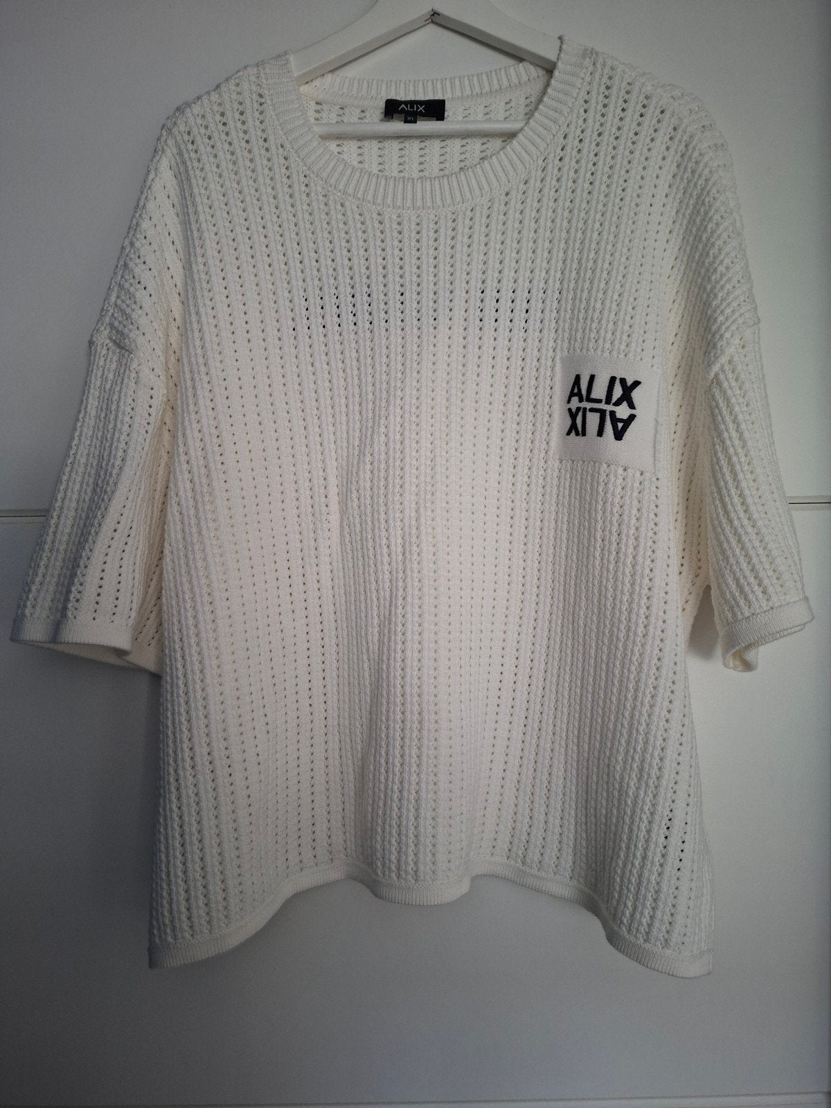 Mooie in nieuwstaat crochet top van Alix the Label maat XL, Zwart, Maat 46/48 (XL) of groter, Ophalen of Verzenden, Zo goed als nieuw