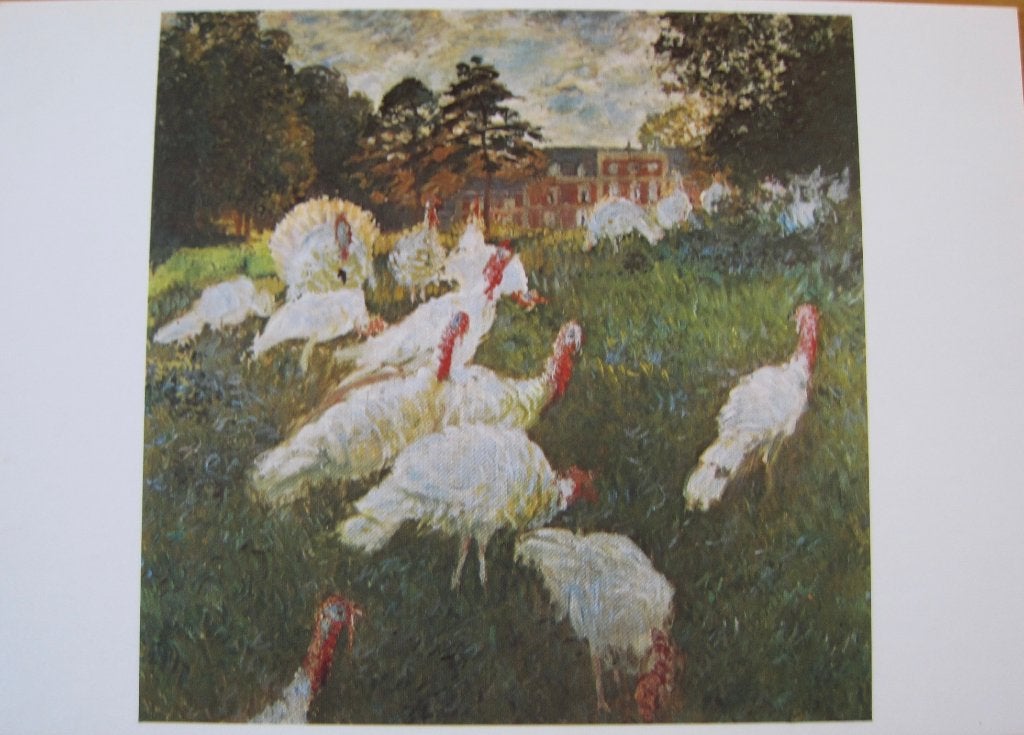 Claude monet - kalkoenen - 1877  -  ansichtkaart, Verzamelen, Ophalen of Verzenden, 1980 tot heden, Gelopen, Overige thema's