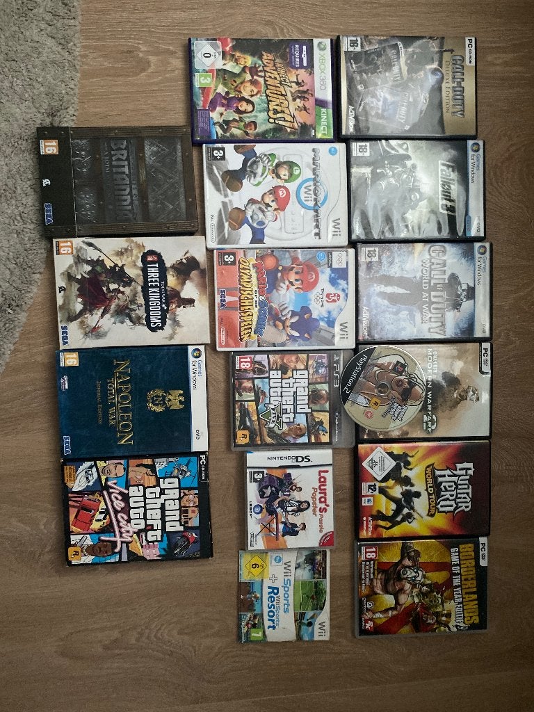 Diverse games Wii,pc,ps2,ps3,xbox,ds, Spelcomputers en Games, Games | Nintendo Wii, Ophalen, Overige genres, 1 speler, Zo goed als nieuw