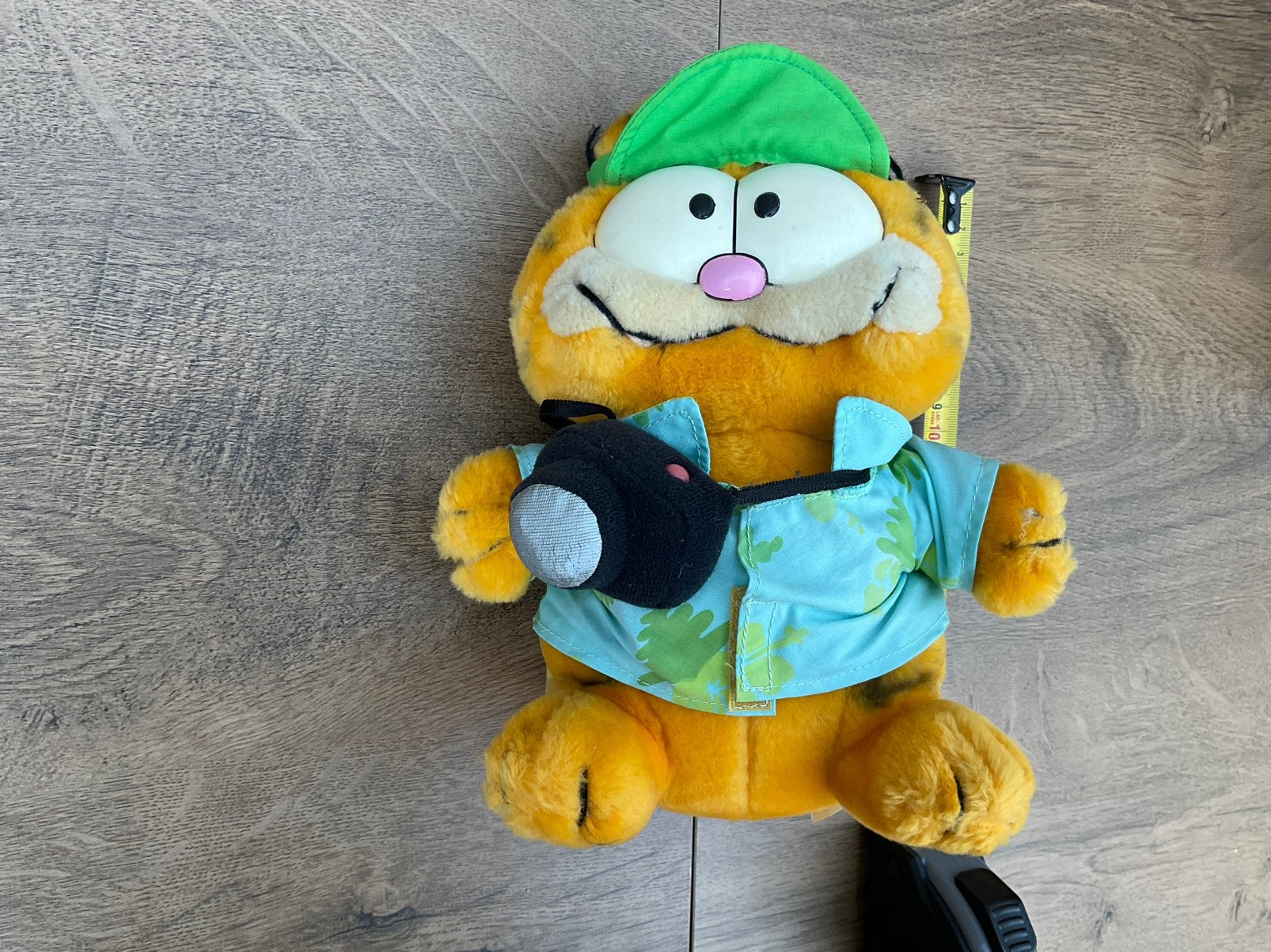 Gebruikte, niet kapot, vintage Garfield vakantieganger knuf, Ophalen, Garfield, Gebruikt, Beeldje of Figuurtje