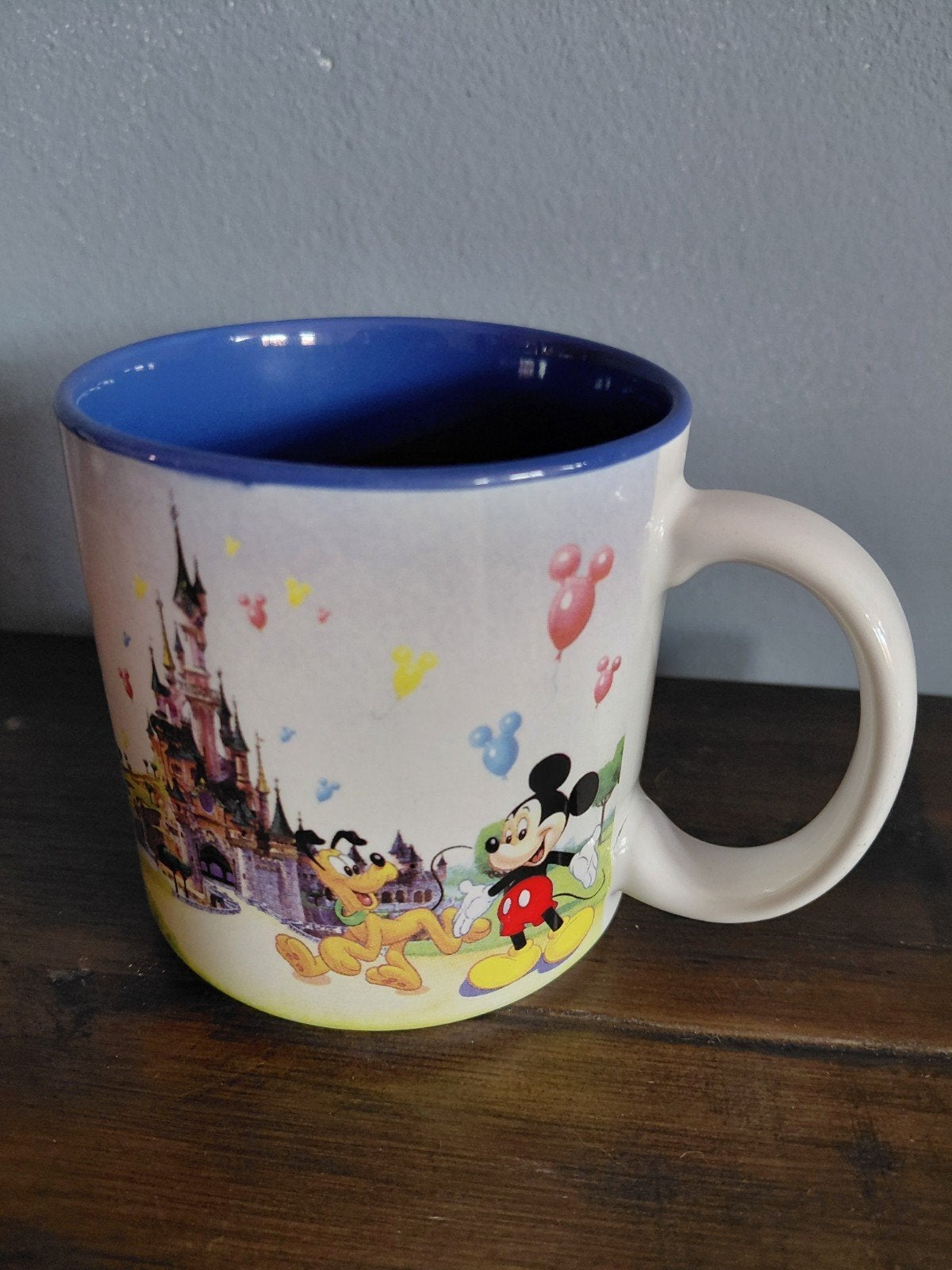 Disneyland Paris beker mok. Jaren 90., Ophalen of Verzenden, Mickey Mouse, Gebruikt, Servies