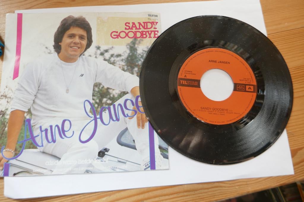 Single:  Arne Jansen– Sandy Goodbye, Ophalen of Verzenden, Gebruikt, Nederlandstalig, Single