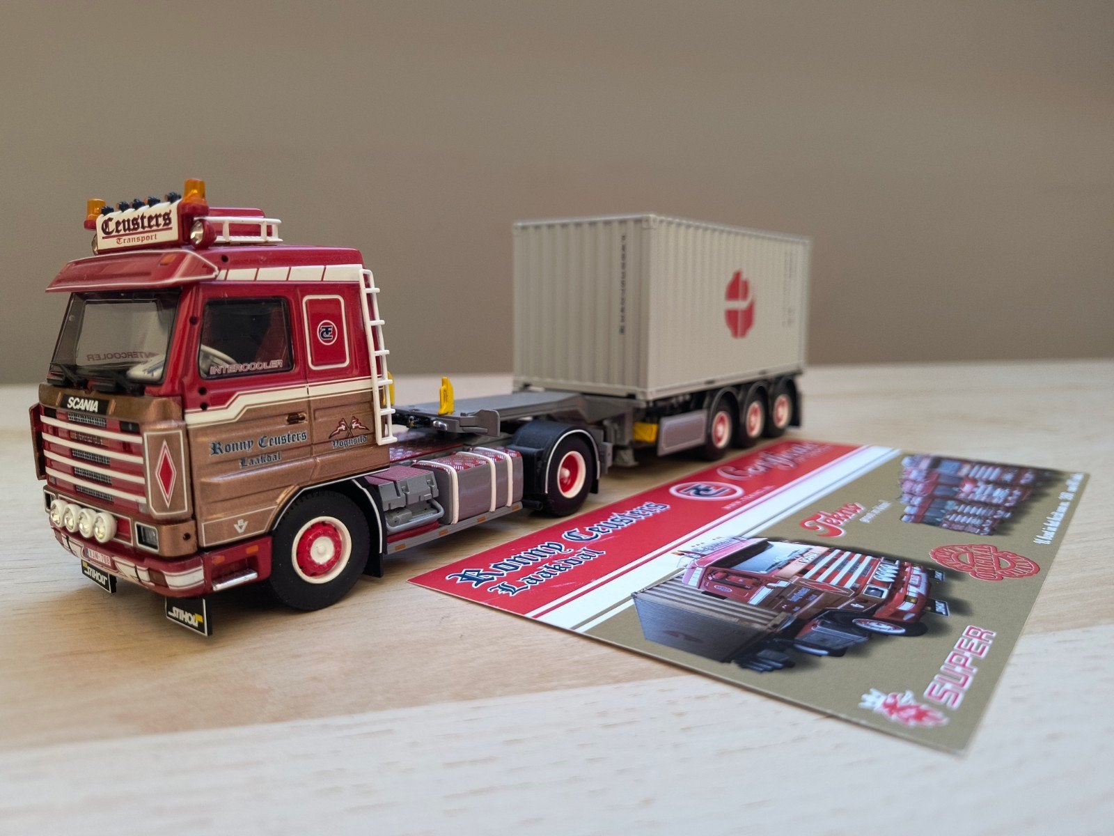 Tekno Scania Ronny Ceusters, Ophalen of Verzenden, Zo goed als nieuw, Bus of Vrachtwagen, Tekno
