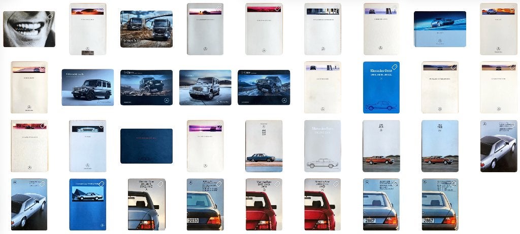 Mercedes: A, C, CL, CLK, E, G, S, SLR, V, W123, W124, Boeken, Auto's | Folders en Tijdschriften, Gelezen, Mercedes, Ophalen