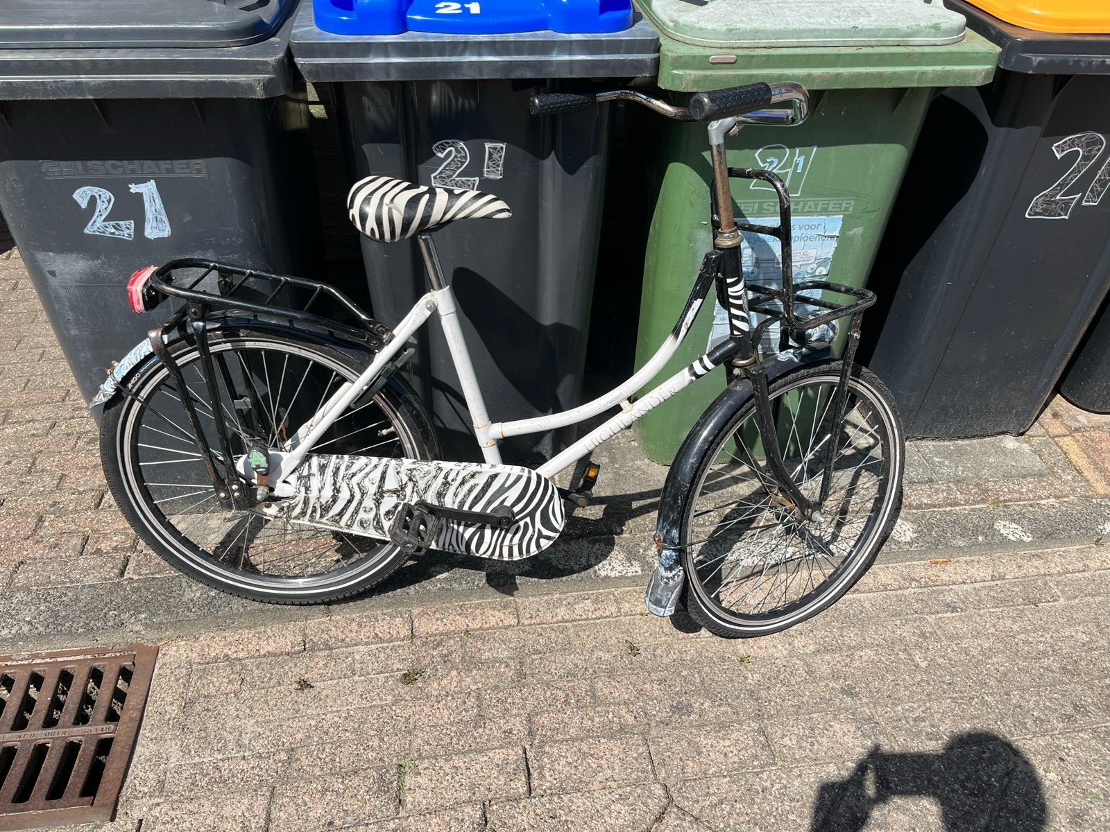 Opknapfiets / Oud ijzer met diverse mankementen, Fietsen en Brommers, Ophalen, Gebruikt, Terugtraprem, 24 inch